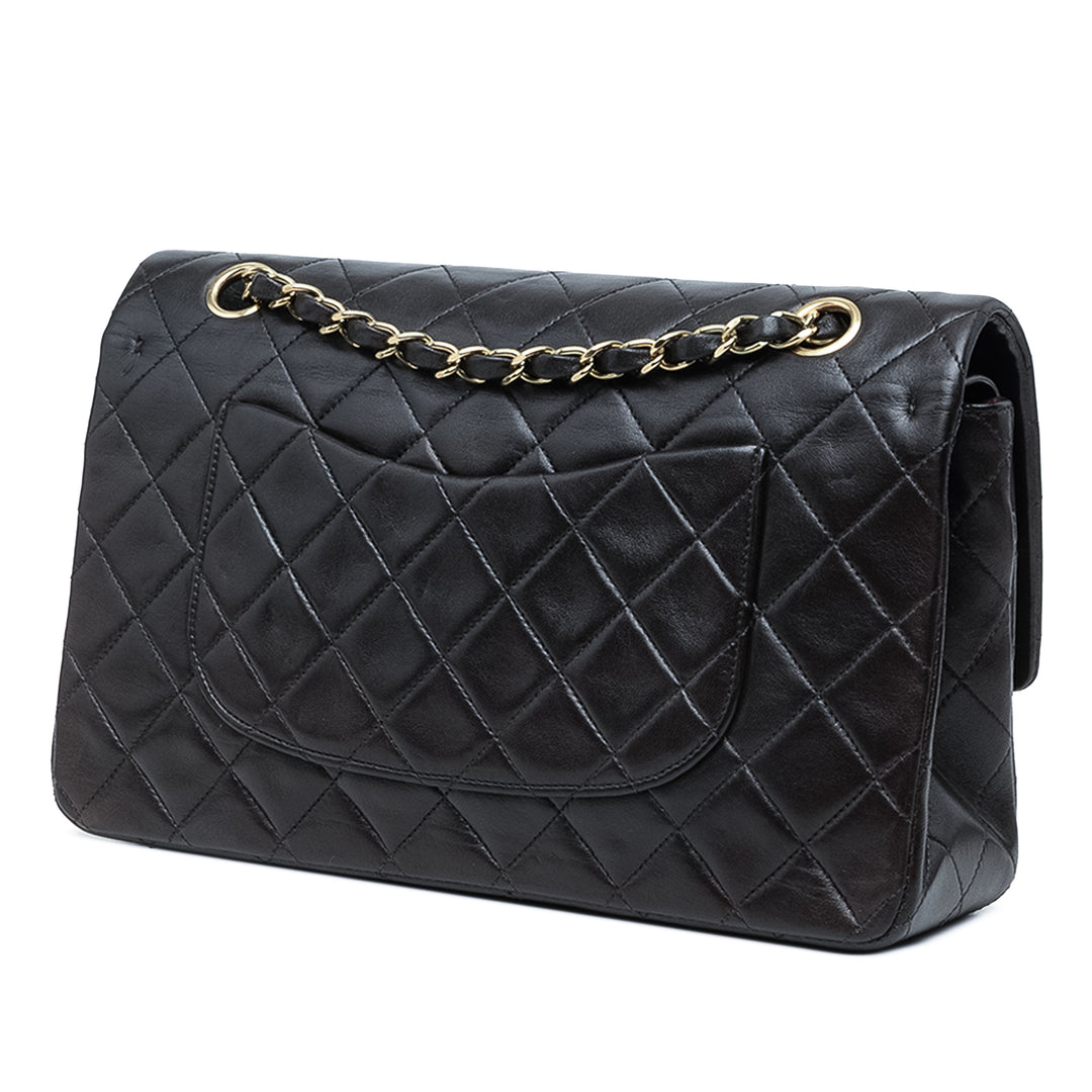 Chanel Classic Double rabat Moyen Cuir d'agneau Noir – vue 2 – GABY PARIS