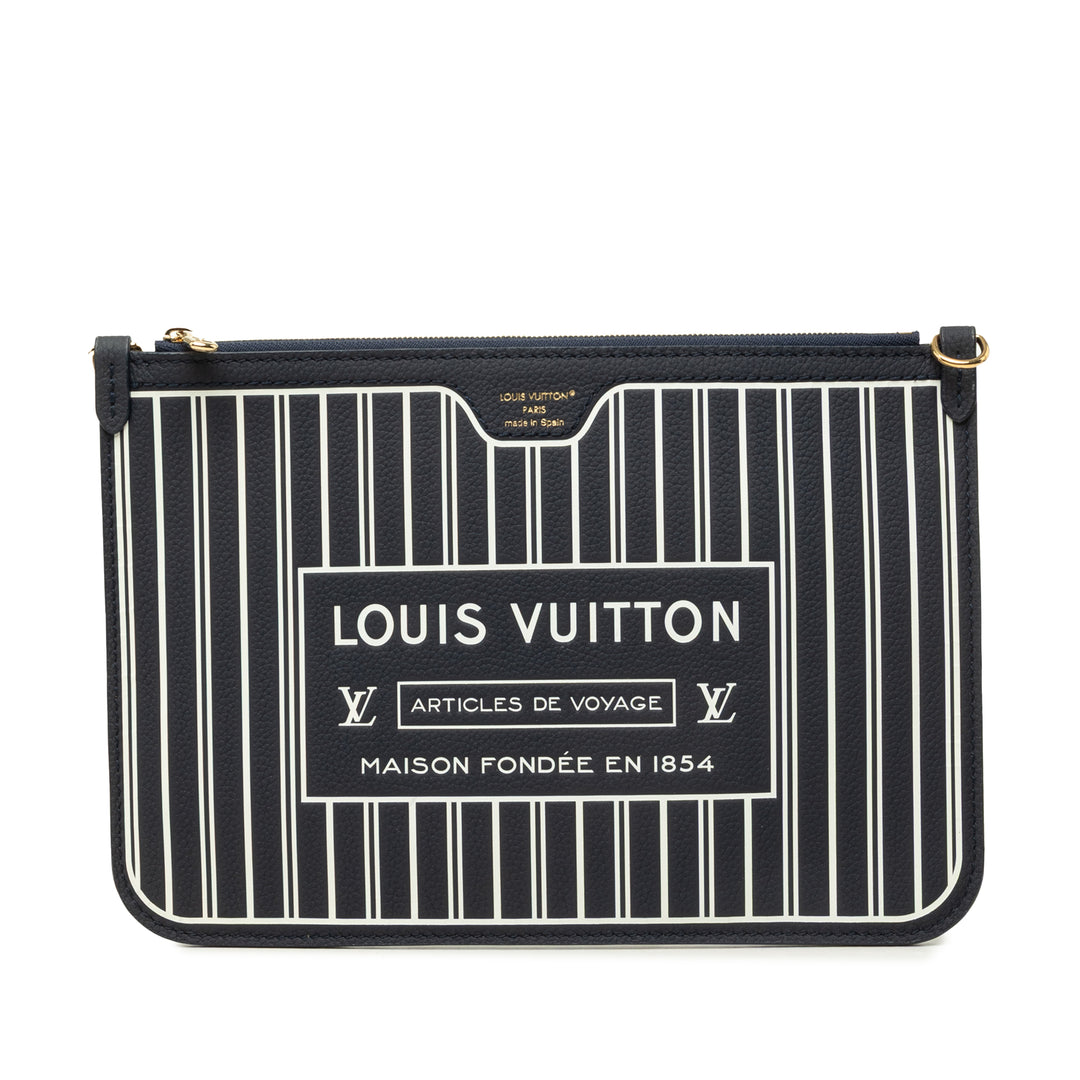 Louis Vuitton Pochette Neverfull Inside Out MM Cuir de veau Noir – vue principale – GABY PARIS