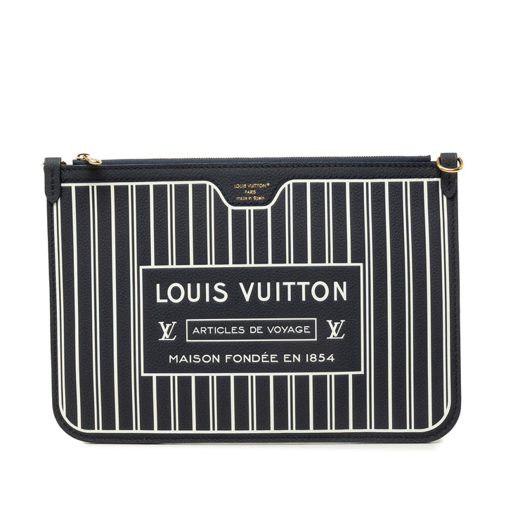 Louis Vuitton Pochette Neverfull Inside Out MM Cuir de veau Noir – vue principale – GABY PARIS