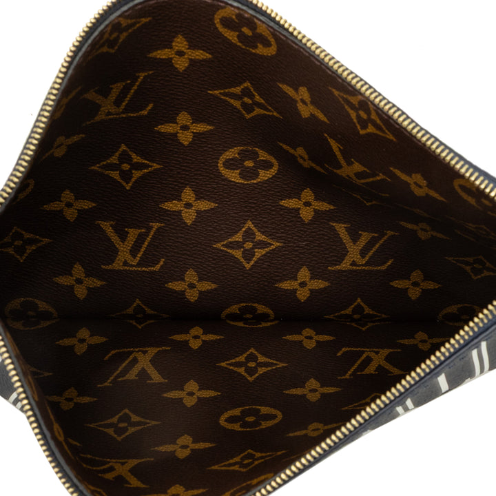 Louis Vuitton Pochette Neverfull Inside Out MM Cuir de veau Noir – vue 4 – GABY PARIS