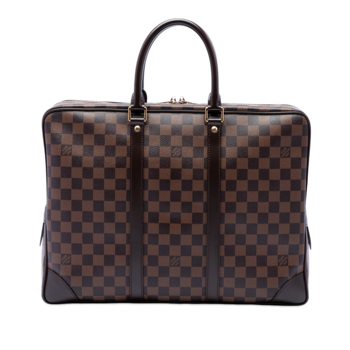 Louis Vuitton Damier Ebene Porte Documents Voyage PM