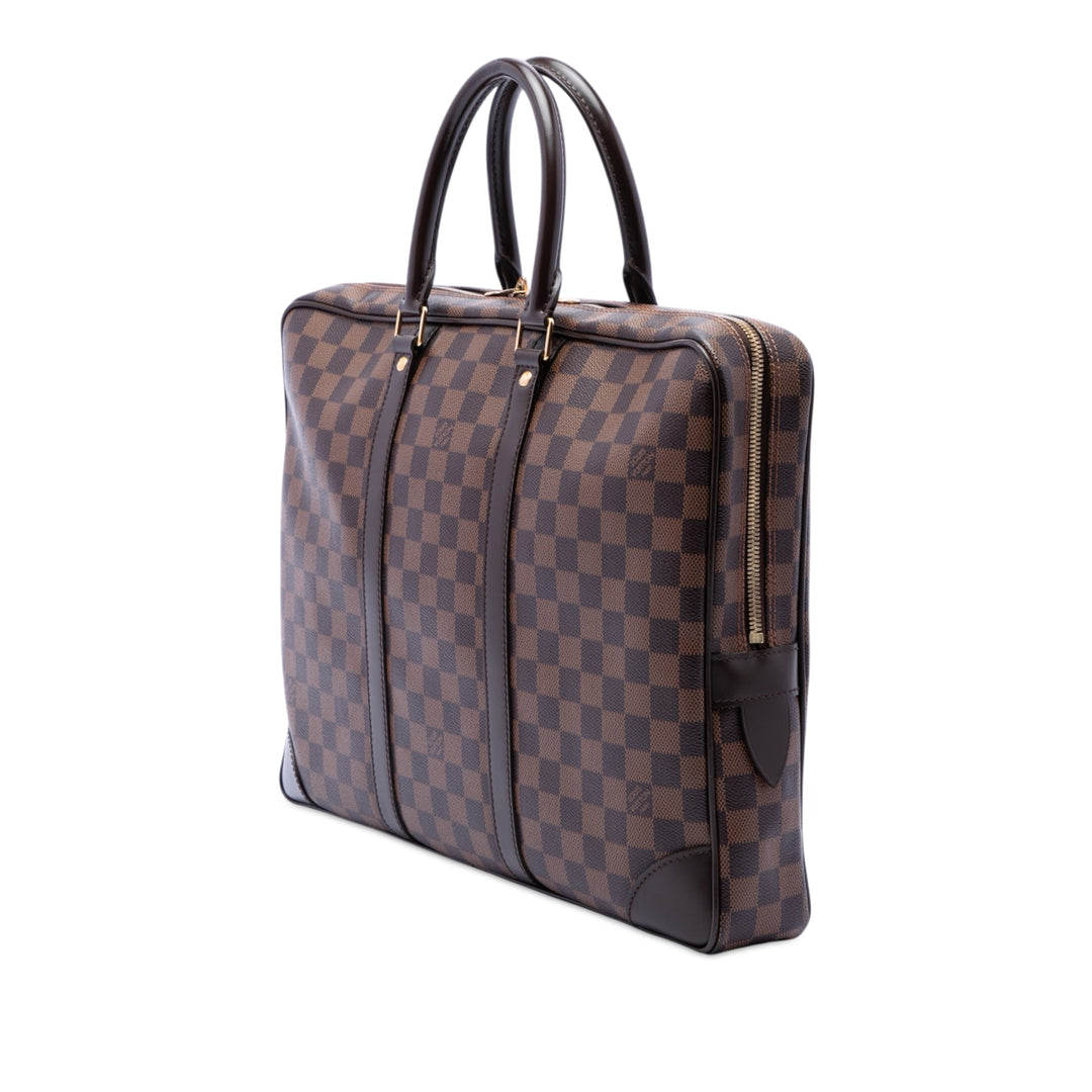 Louis Vuitton Damier Ebene Porte Documents Voyage PM