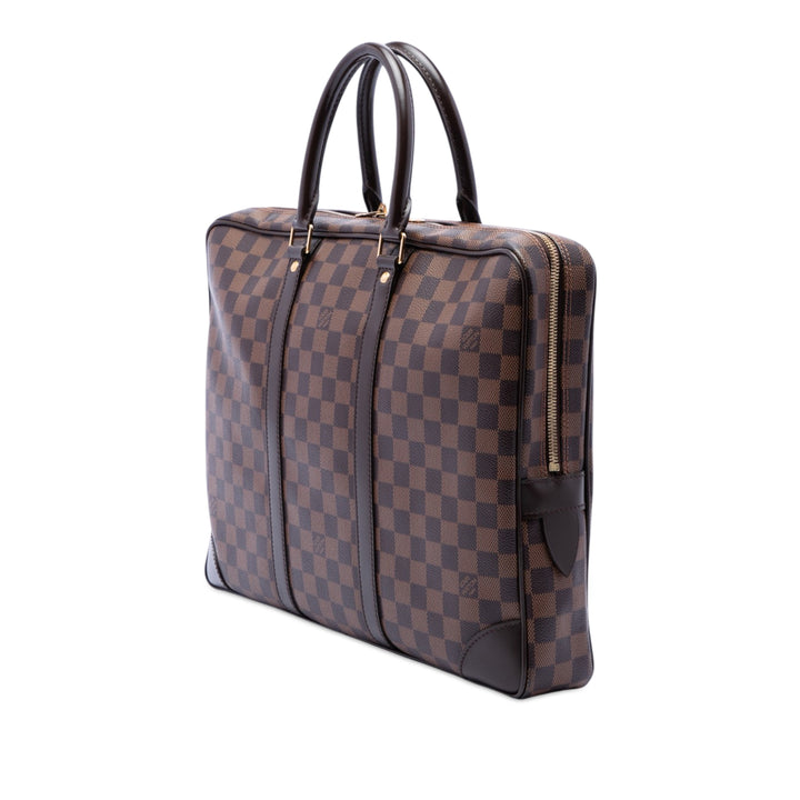 Louis Vuitton Damier Ebene Porte Documents Voyage PM