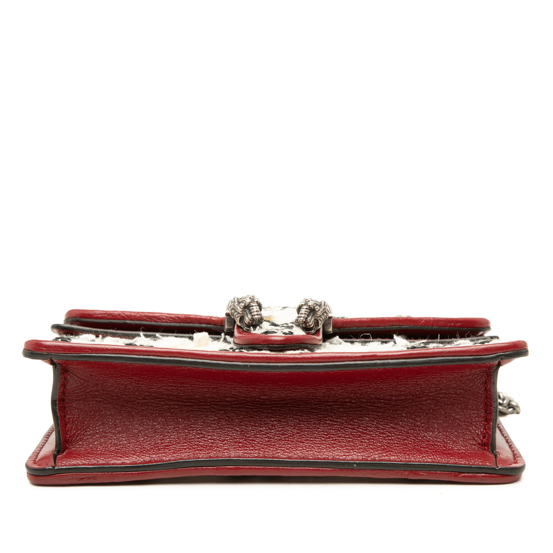 Gucci GG Dionysus Sac Mini Tweed Blanc – vue 3 – GABY PARIS