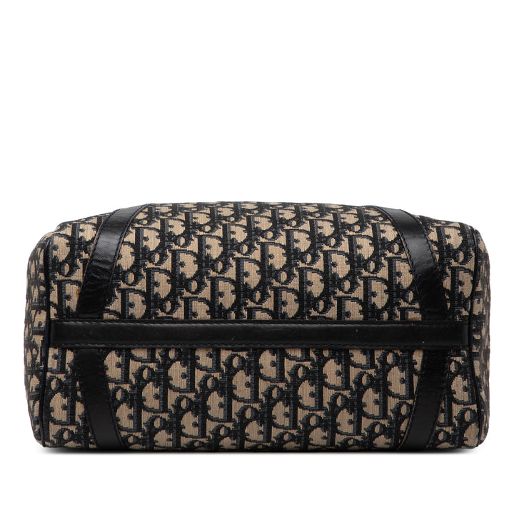 Dior Diorissimo Trotter Toile Boston Bag Bleu