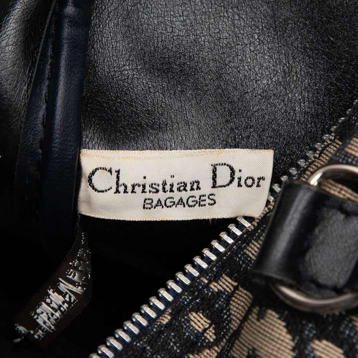 Dior Diorissimo Trotter Toile Boston Bag Bleu