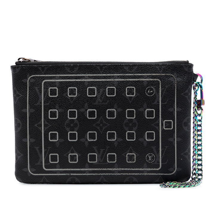 Louis Vuitton Monogram Eclipse Flash Fragment iPad Étui