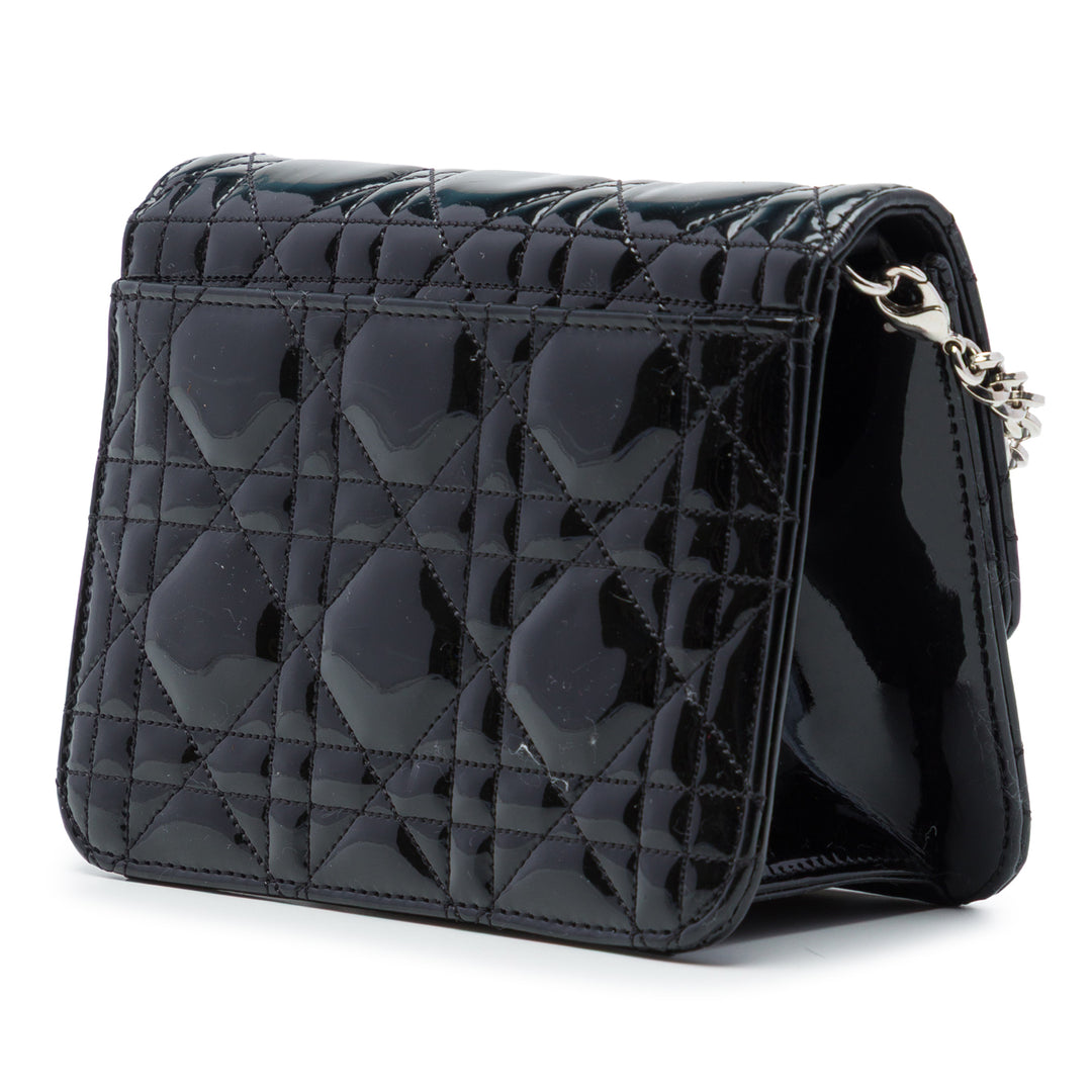 Dior Cannage Miss Dior Pochette Mini Noir – vue 2 – GABY PARIS