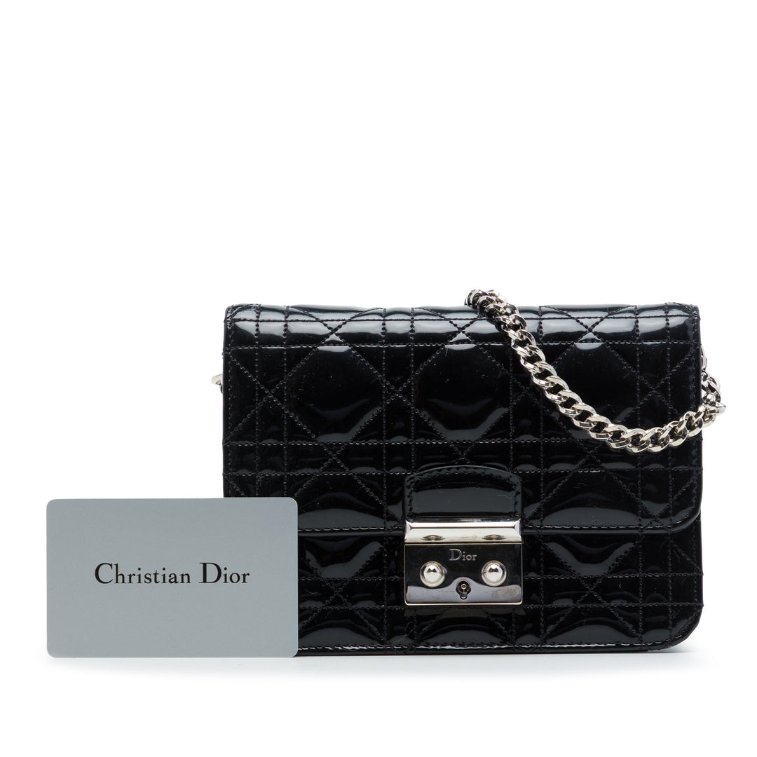 Dior Cannage Miss Dior Pochette Mini Noir – vue 7 – GABY PARIS