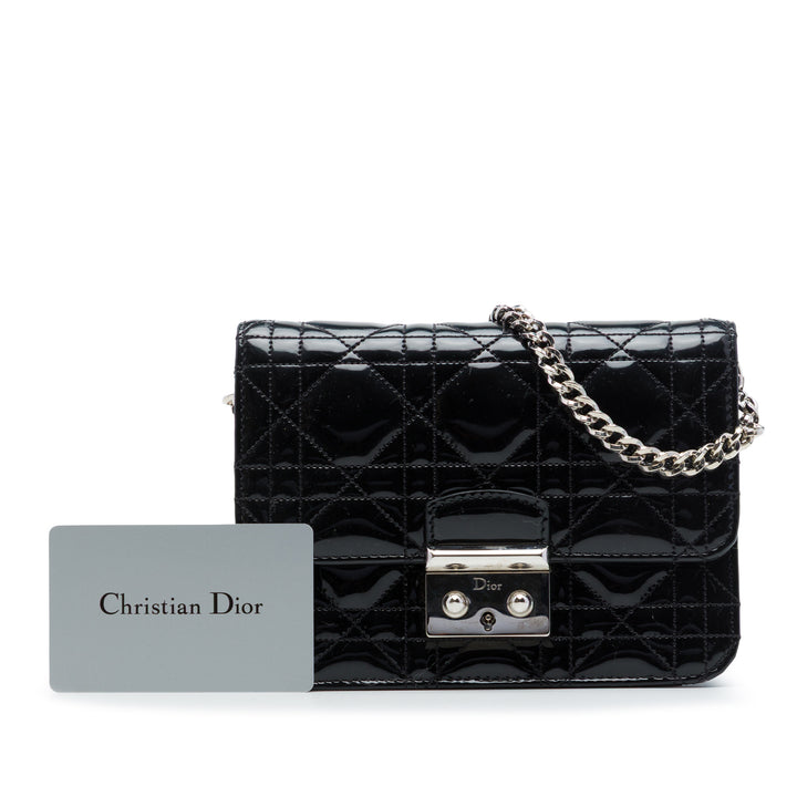 Dior Cannage Miss Dior Pochette Mini Noir – vue 7 – GABY PARIS