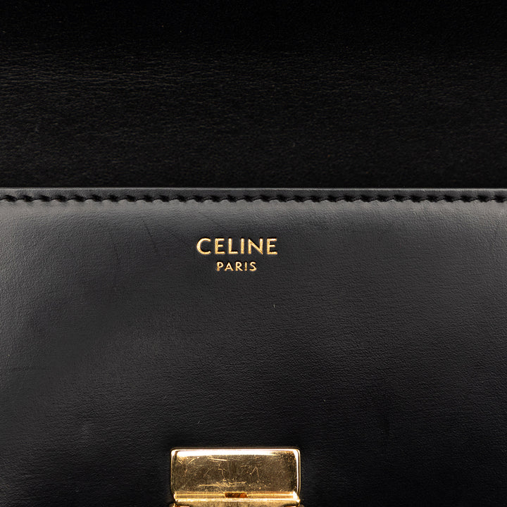 Celine brillant Cuir de veau Claude Sac bandoulière