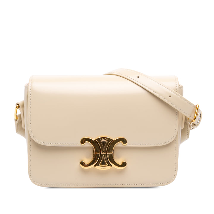 Celine brillant Triomphe Sac Teen Cuir de veau