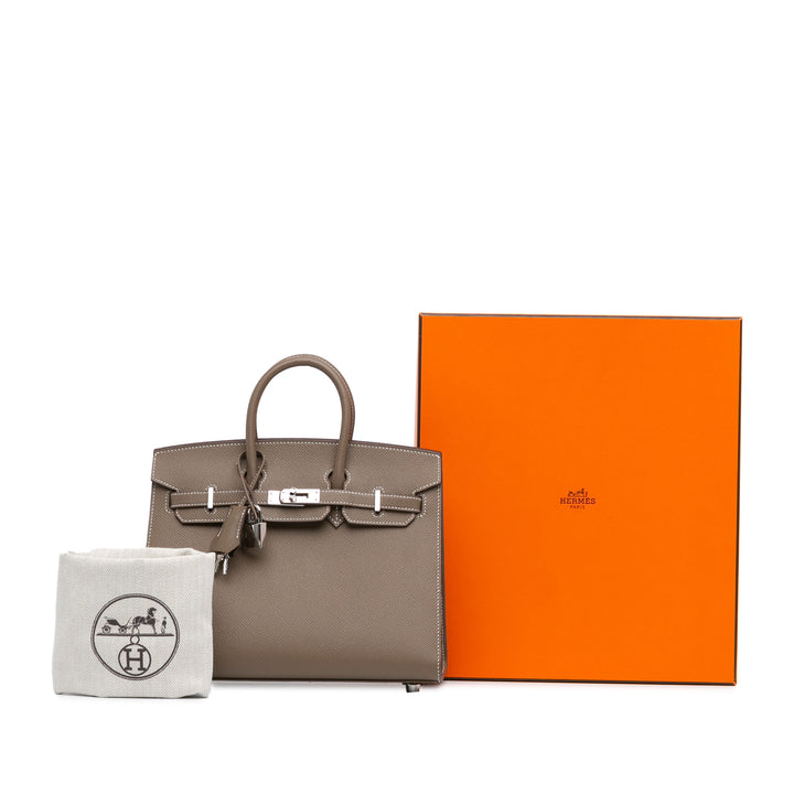 Epsom Birkin Sellier 25 Brown - Gaby Paris