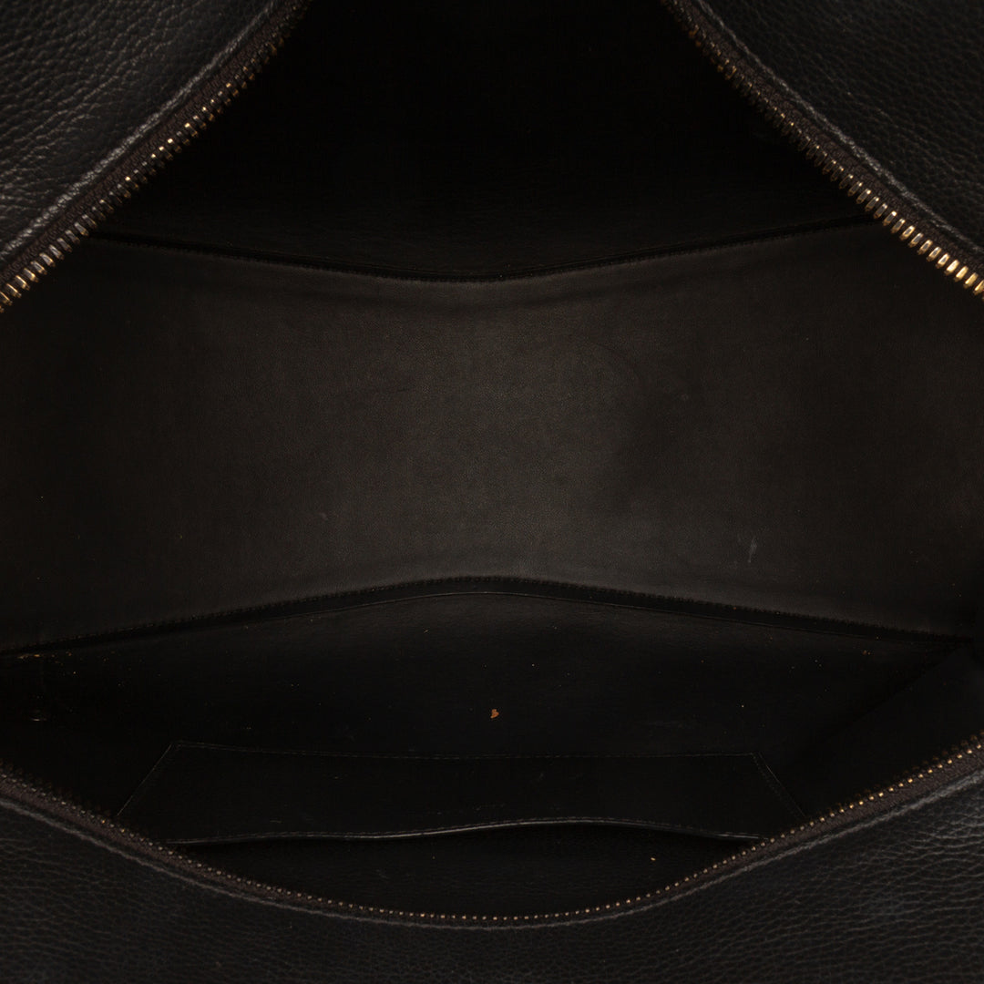 Balenciaga Medium Grained Cuir de veau Neo Classic City Sac cartable Noir