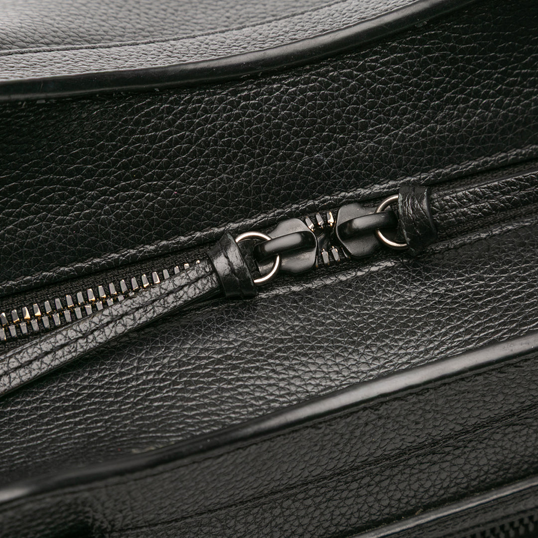 Balenciaga Medium Grained Cuir de veau Neo Classic City Sac cartable Noir