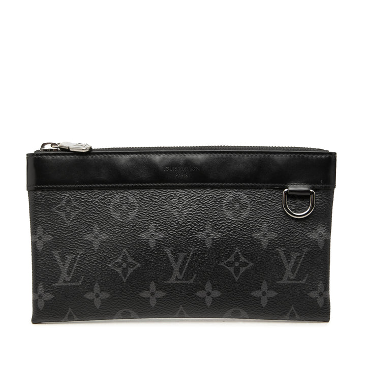 Louis Vuitton Pochette Discovery Monogram Eclipse PM Noir – vue principale – GABY PARIS