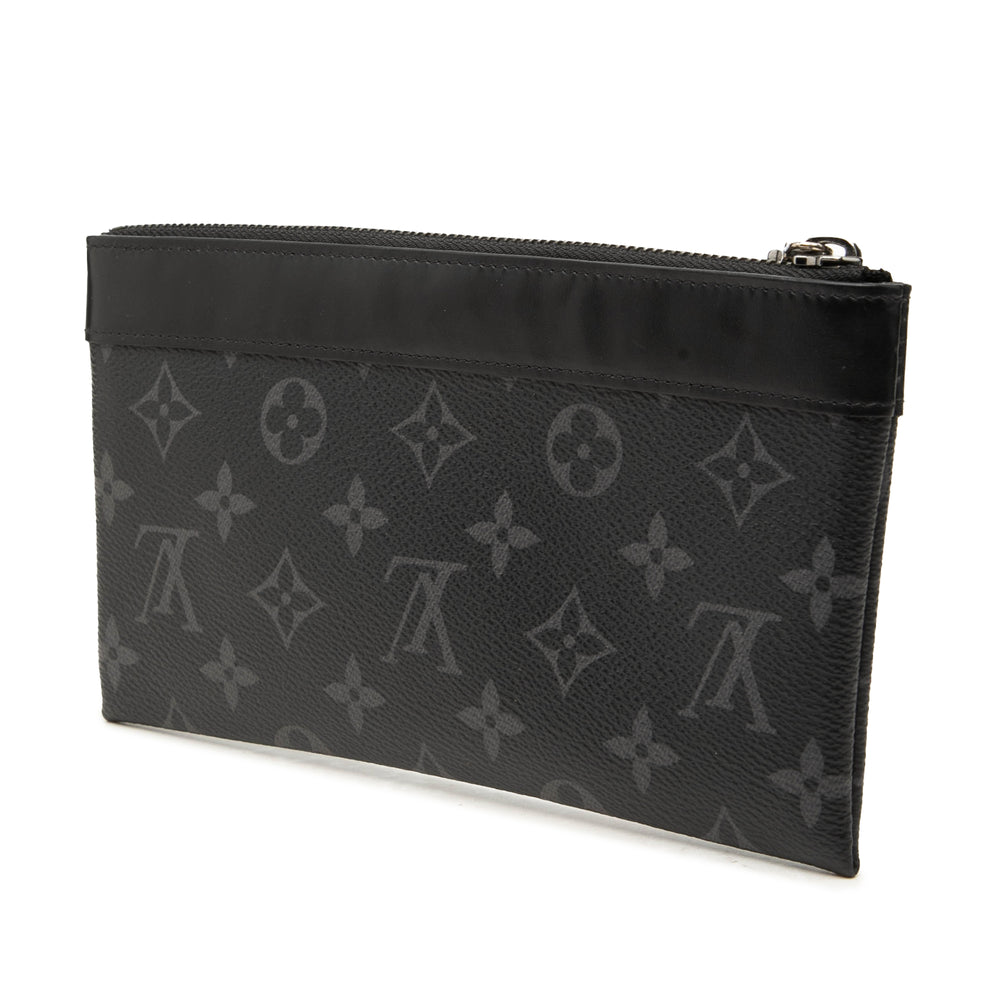 Louis Vuitton Pochette Discovery Monogram Eclipse PM Noir – vue 2 – GABY PARIS