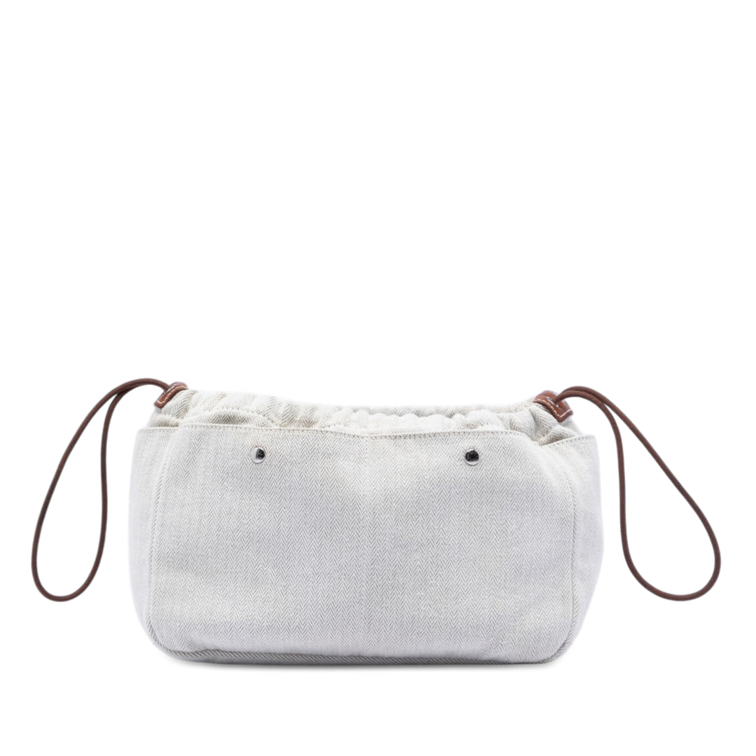 Hermès Toile et Barenia Fourbi Pochette 25