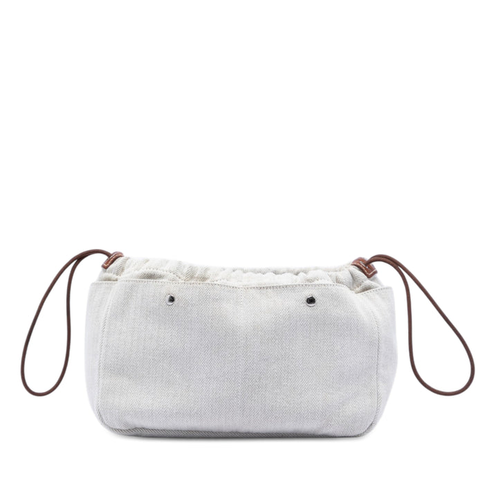 Hermès Toile et Barenia Fourbi Pochette 25