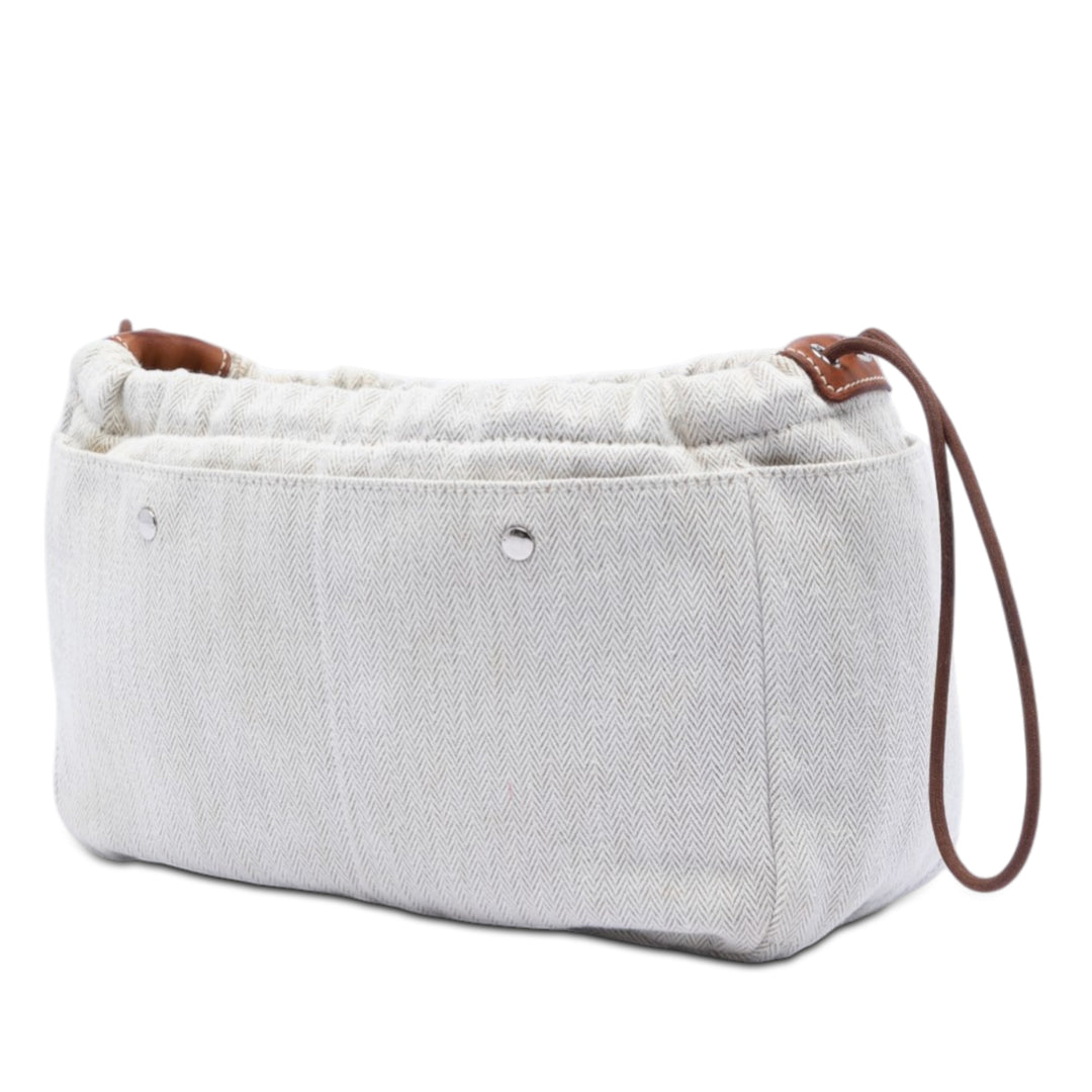 Hermès Toile et Barenia Fourbi Pochette 25