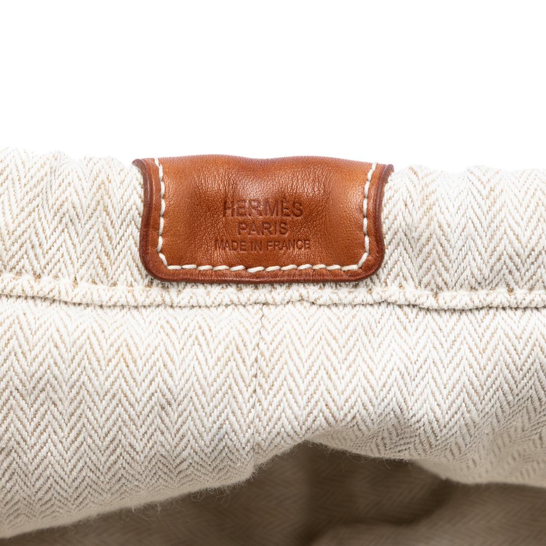 Hermès Toile et Barenia Fourbi Pochette 25