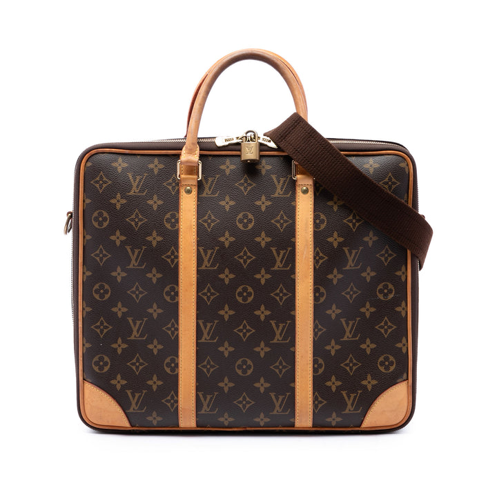 Louis Vuitton Cupertino Porte-documents Monogram Marron – vue principale – GABY PARIS