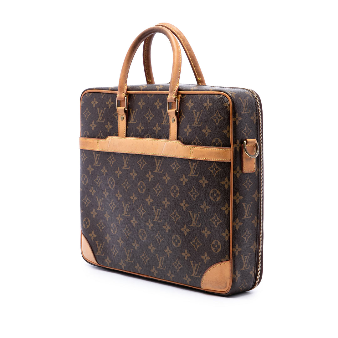 Louis Vuitton Cupertino Porte-documents Monogram Marron – vue 2 – GABY PARIS
