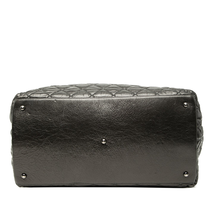 Chanel Glacé Matelassé Chaîne Me Cabas Grand Cuir de veau