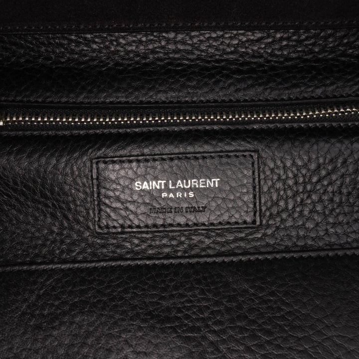 Small Suede Sac De Jour Satchel Black - Gaby Paris
