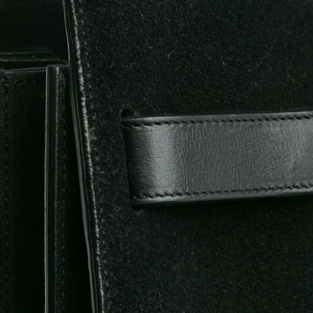 Small Suede Sac De Jour Satchel Black - Gaby Paris