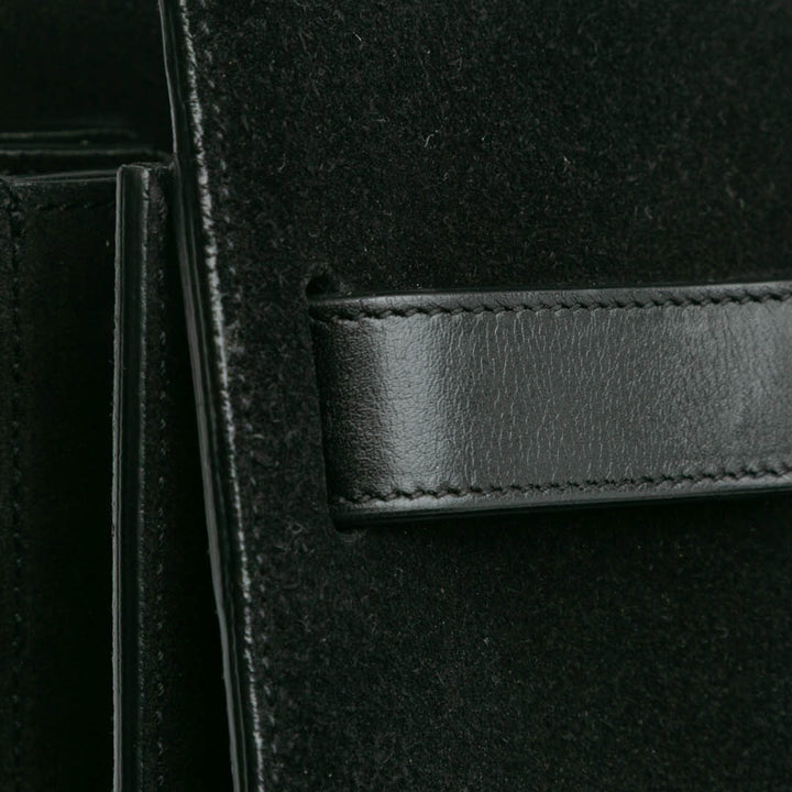 Small Suede Sac De Jour Satchel Black - Gaby Paris