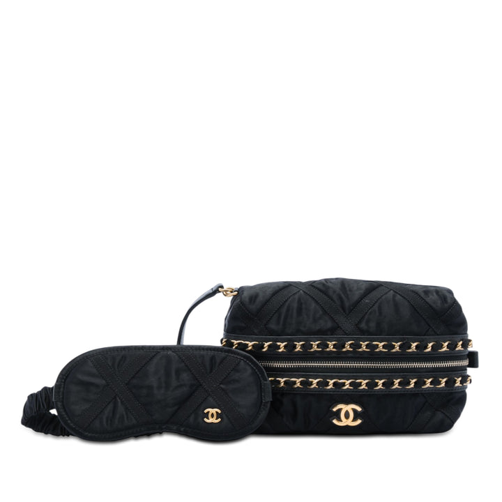 Chanel Grosgrain Lifestyle Pochette Nylon