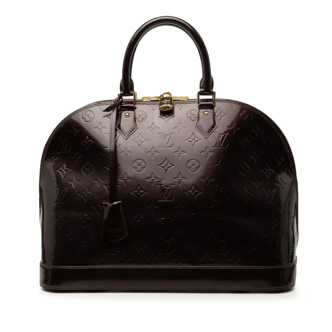 Louis Vuitton Alma GM Cuir verni Monogram Violet