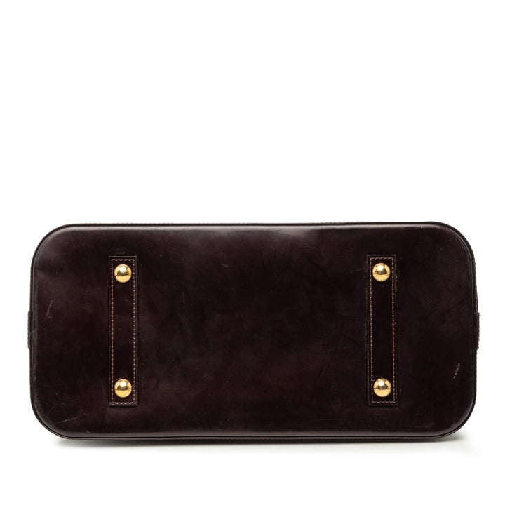 Louis Vuitton Alma GM Cuir verni Monogram Violet