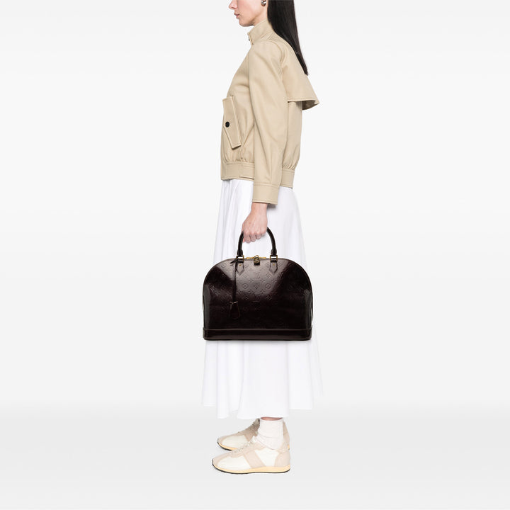 Louis Vuitton Alma GM Cuir verni Monogram Violet