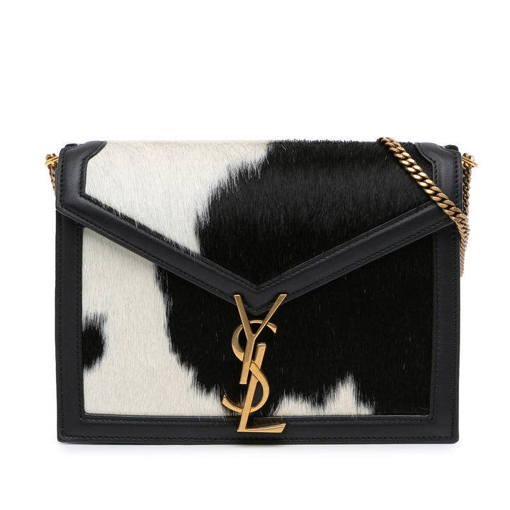 Calf Hair Cassandra Crossbody Black - Gaby Paris