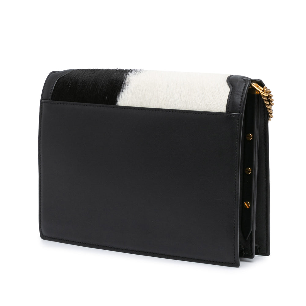 Calf Hair Cassandra Crossbody Black - Gaby Paris