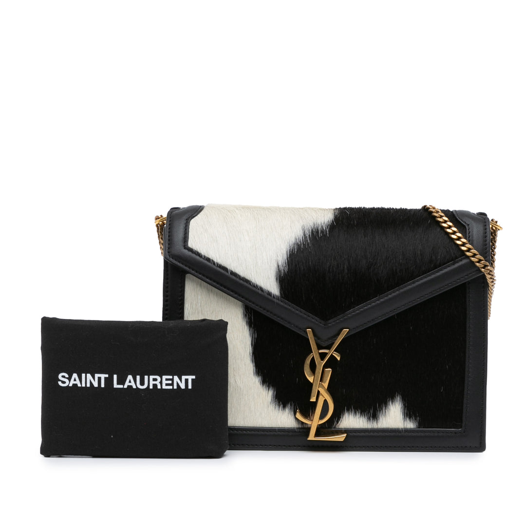 Calf Hair Cassandra Crossbody Black - Gaby Paris