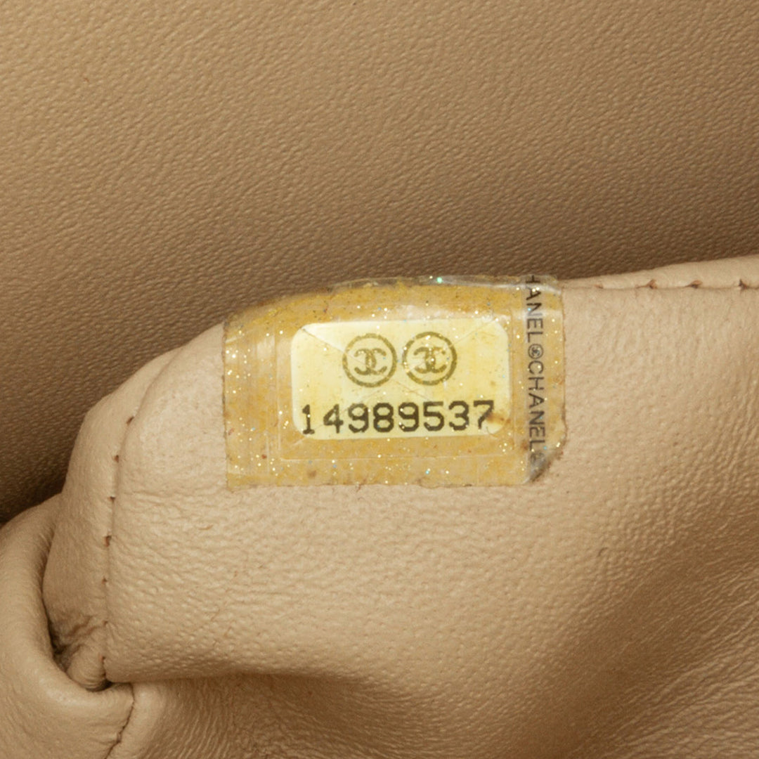 Jumbo Classic Lambskin Double Flap Brown - Gaby Paris