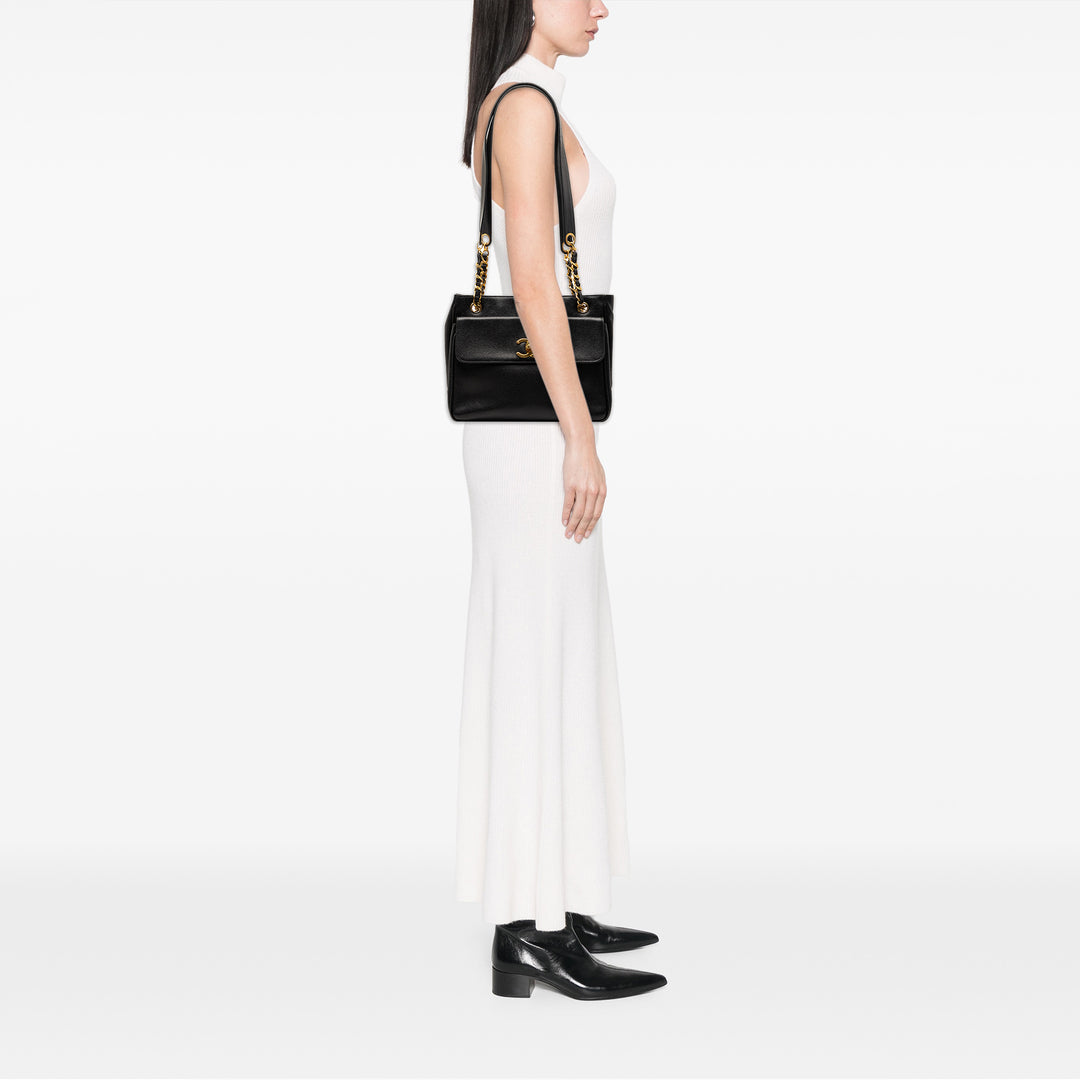 Chanel CC Caviar Front Pocket Sac bandoulière