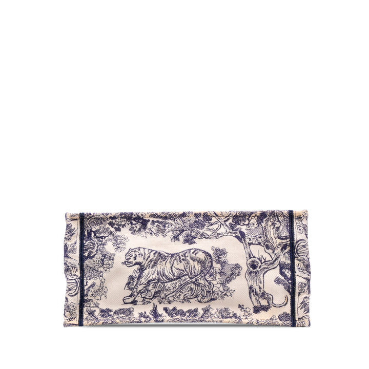 Dior Book Tote brodé Dioriviera De Jouy Moyen Bleu