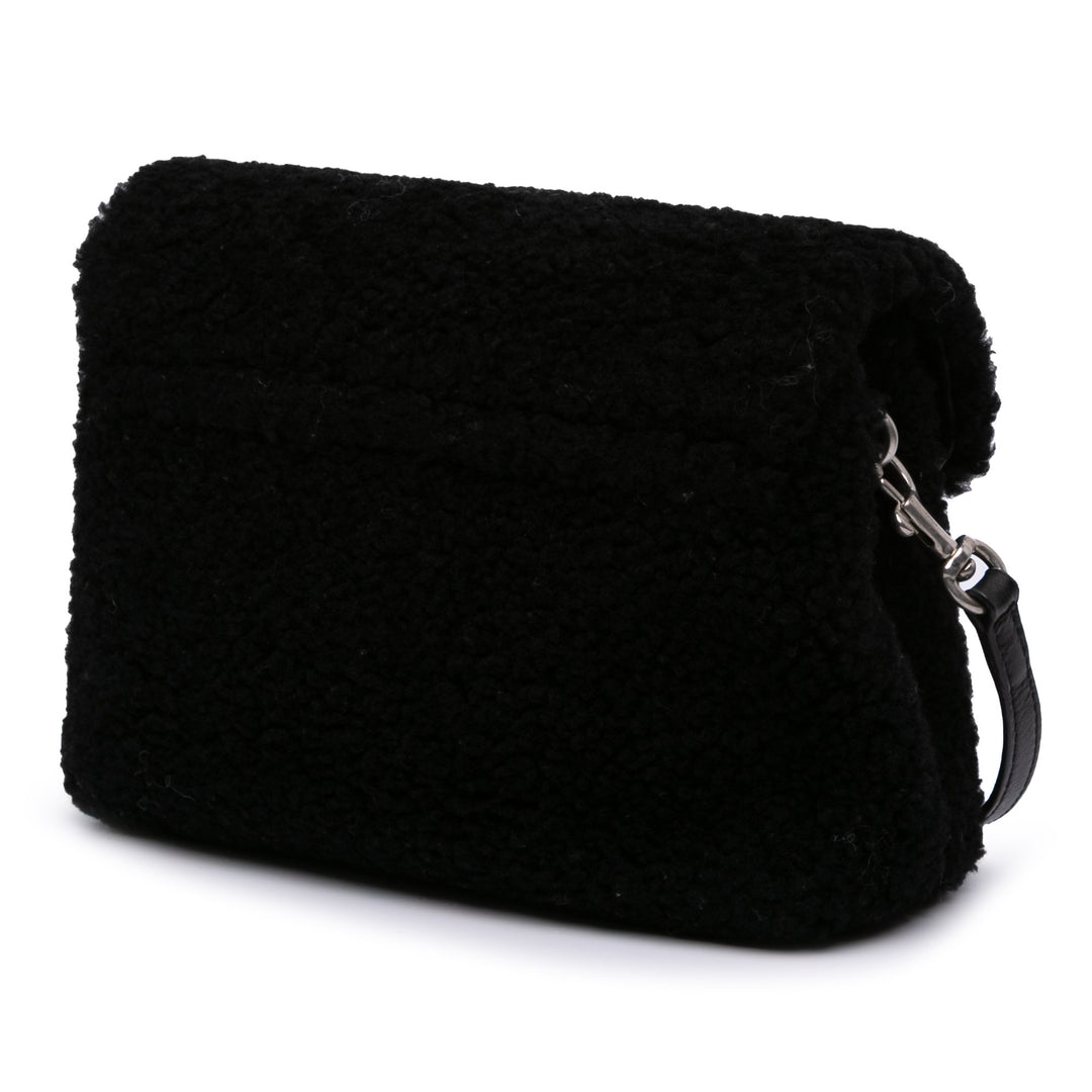 Saint Laurent Toy Shearling Loulou Sac porté croisé