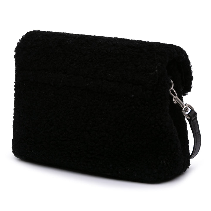 Saint Laurent Toy Shearling Loulou Sac porté croisé