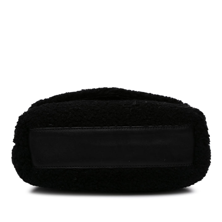 Saint Laurent Toy Shearling Loulou Sac porté croisé