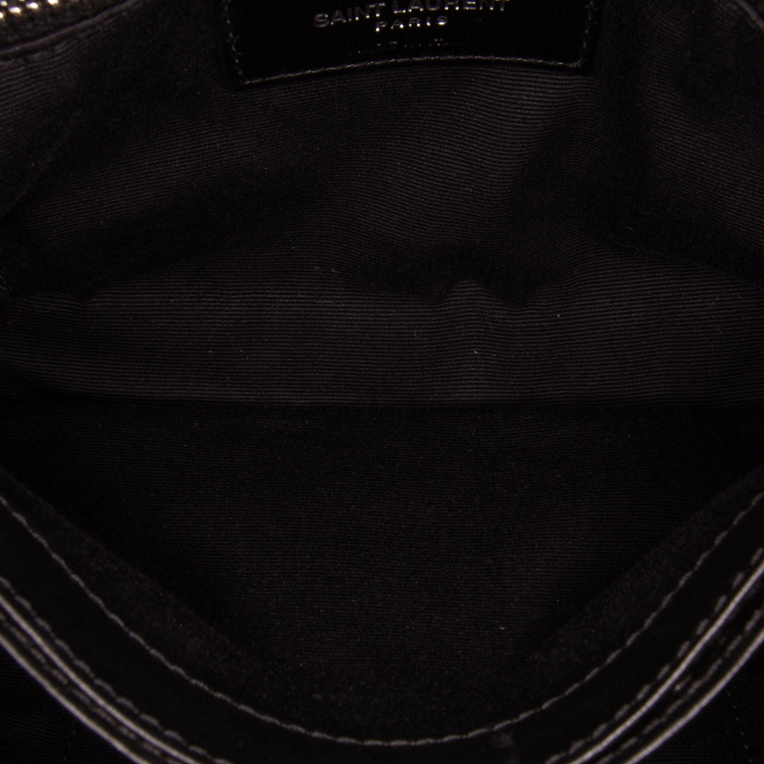 Saint Laurent Toy Shearling Loulou Sac porté croisé