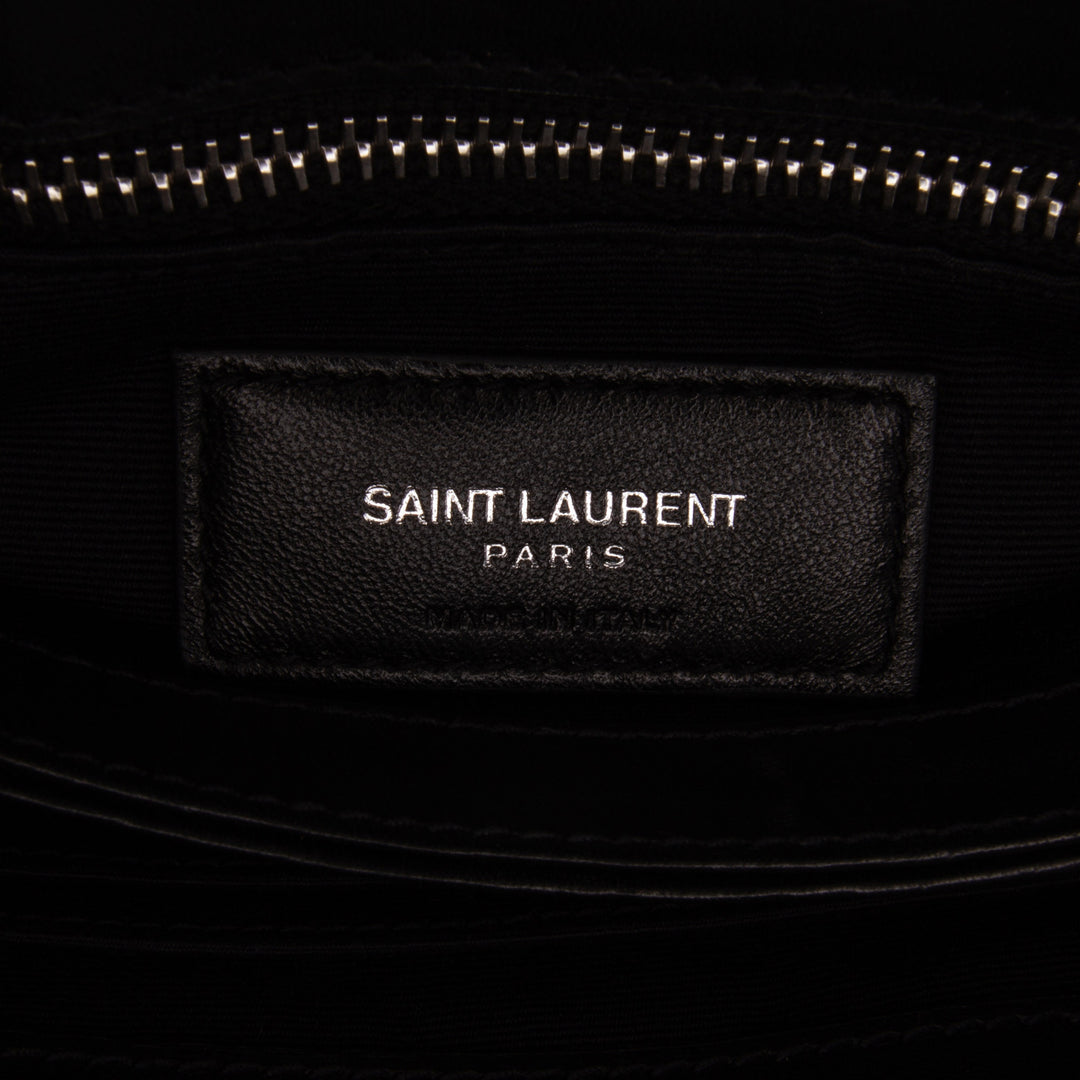 Saint Laurent Toy Shearling Loulou Sac porté croisé