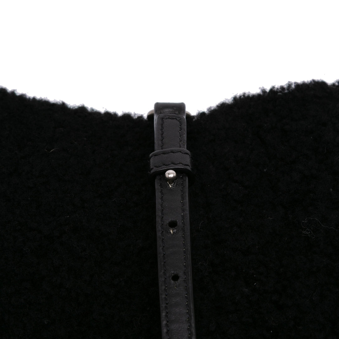 Saint Laurent Toy Shearling Loulou Sac porté croisé