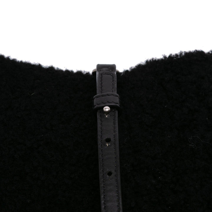 Saint Laurent Toy Shearling Loulou Sac porté croisé