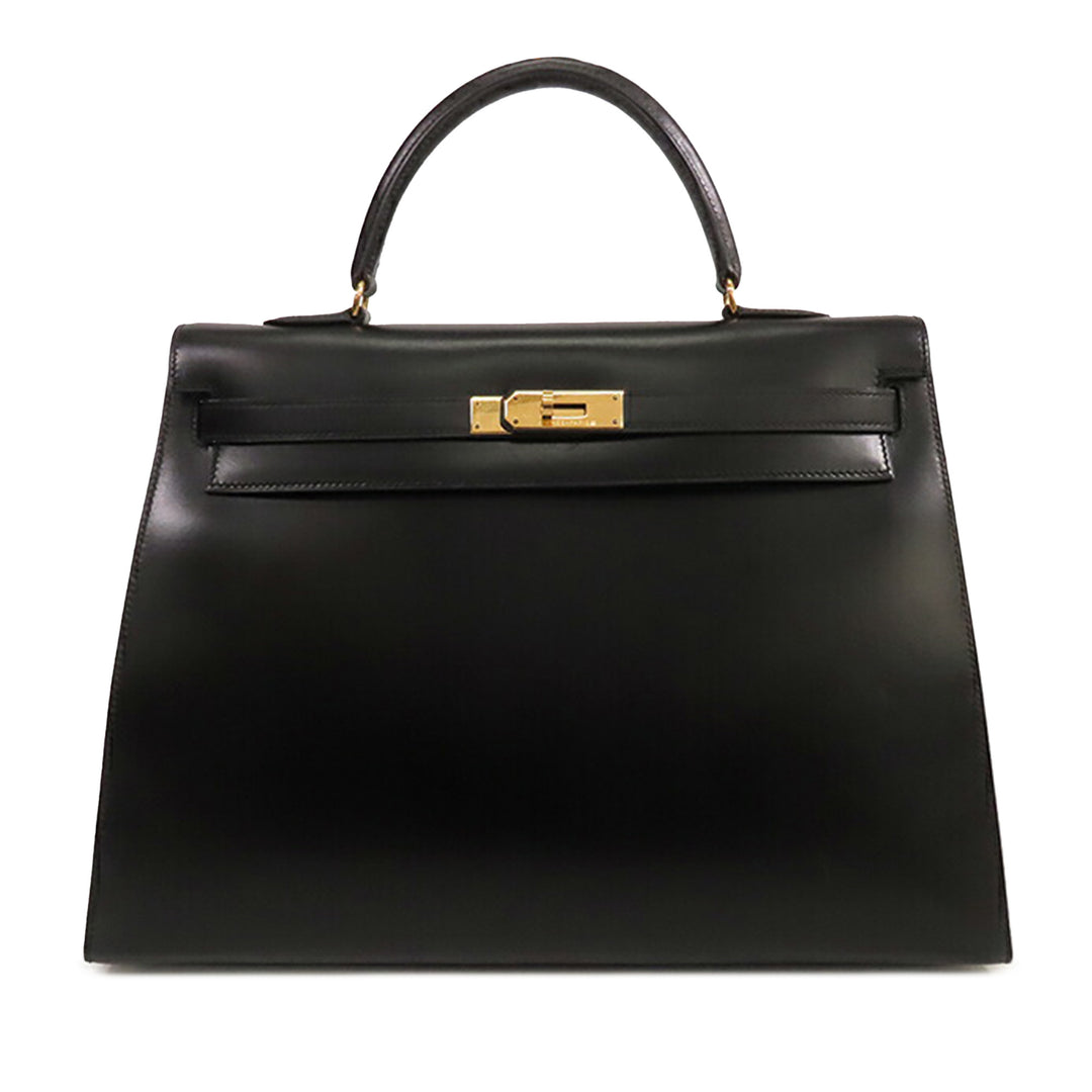 Box Calf Kelly Retourne 35 Black - Gaby Paris