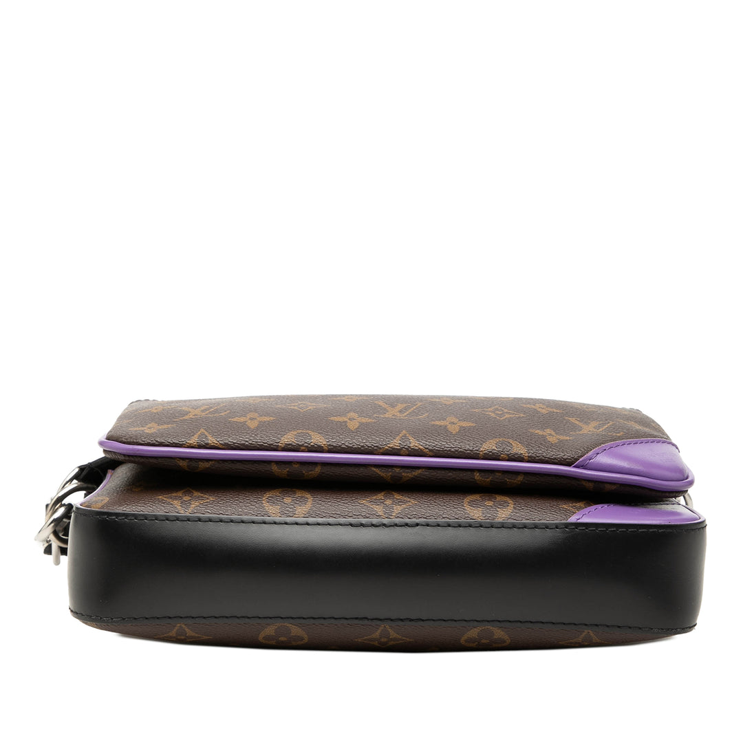 Macassar Trio Messenger Monogram Marron